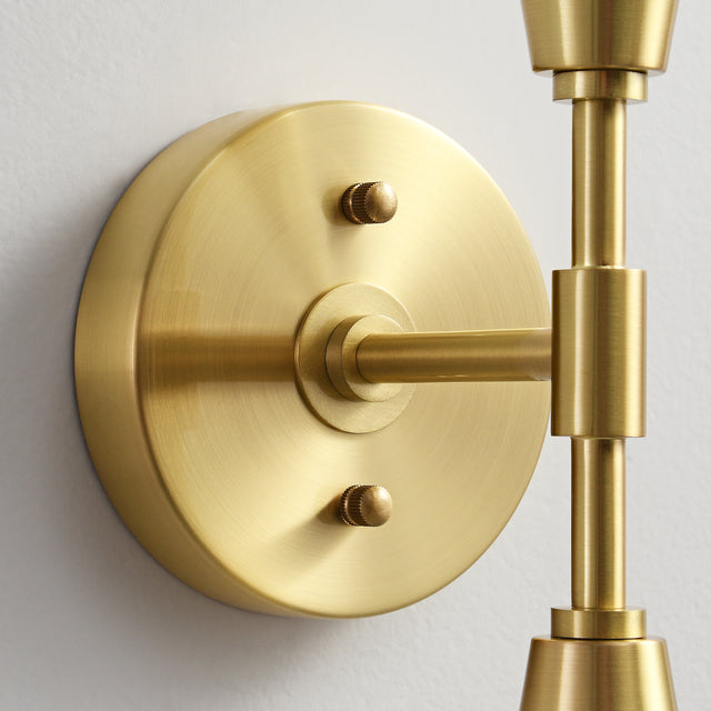 Vicky 2-Light Wall Sconce - Brushed Gold